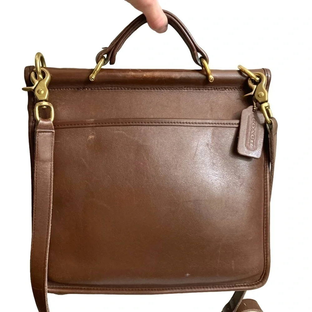 Coach brown leather Willis bag 9927
